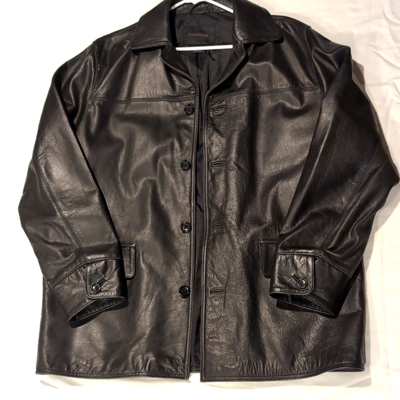 Men's Express Leather Jacket - Picture 4 of 8